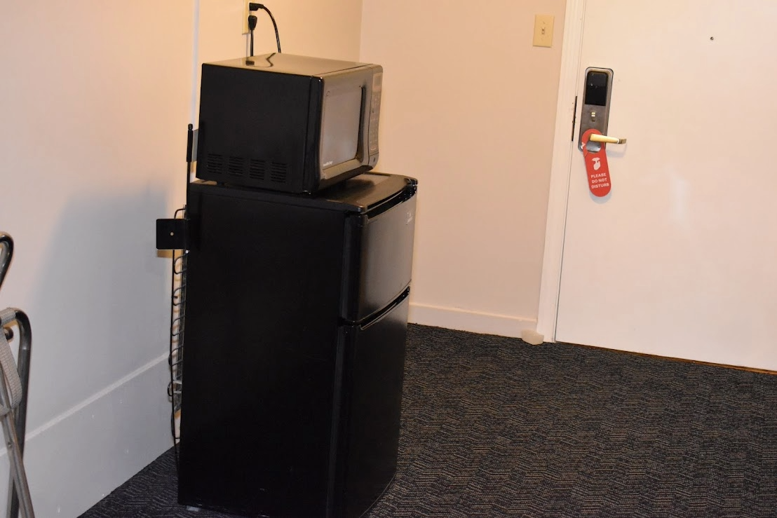 Fridge in king room